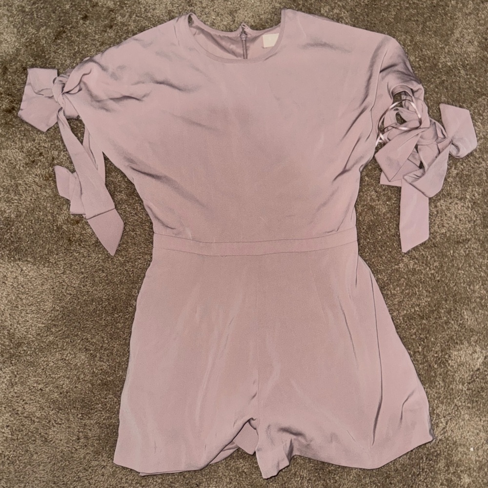 KEEPSAKE the Label Lavender Tie-Sleeve Romper